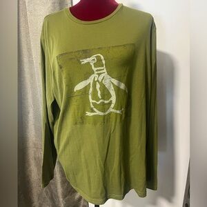 Original Penguin Green Long Sleeve Tee